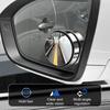 2 Pairs Suction Cup Car Convex Blind Spot Mirrors 360-Degree Rotation Waterproof Fog-proof Car Convex