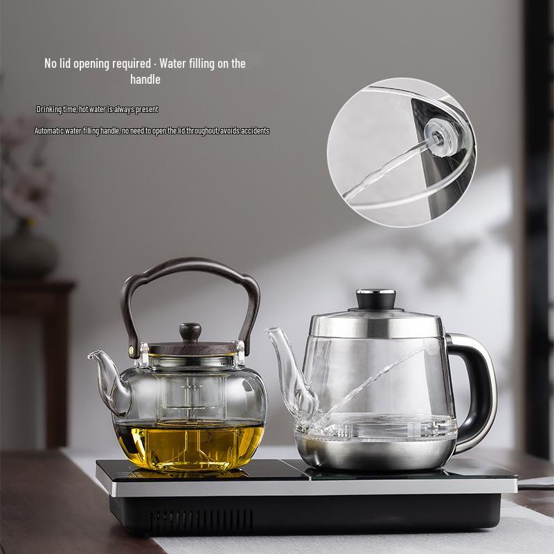 Automatic Electric Ceramic Tea Kettle with Integrated Stove for Perfect Tea Brewing