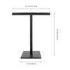 Stainless Steel Hand Towel Holder Stand Vertical T-Shaped Stable Base Bathroom Kitchen Countertop Towel Rack Organizer