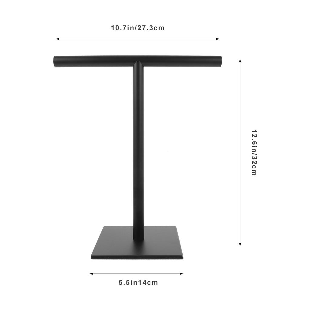 Stainless Steel Hand Towel Holder Stand Vertical T-Shaped Stable Base Bathroom Kitchen Countertop Towel Rack Organizer