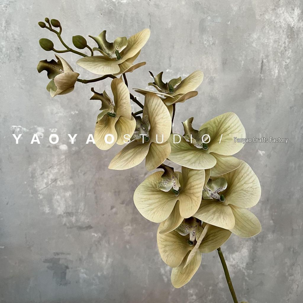 3D Printed Phalaenopsis Orchid, 9-Head Nordic Wedding & Dining Decoration, Floral Art Film Prop