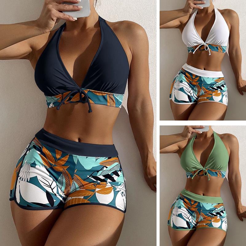 

Women s Split Swimsuit, High Waist Stitching, Sports Wind Surfing Bikini XL