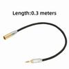 Gold Plated Professional Audio Cable Plug and Play 3.5mm to Mini XLR Adapter  Camera Audio