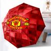 1pc Sturdy 8-Bone Auto Umbrella, Manchester United Manchester City Umbrella, Digital Printed, Foldable Umbrella for On-the-Go Outdoor Use