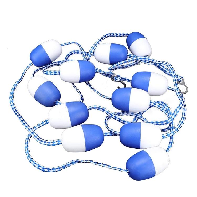 Swimming Pool Lane Line Safety Fence with Floatings Buoys & Clip Strong Buoyancy 1