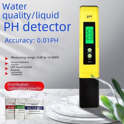 Portable PH-02 Acidity Meter: Water Quality Monitoring PH Tester with 0.01 Accuracy - Spot PH Test Pen.