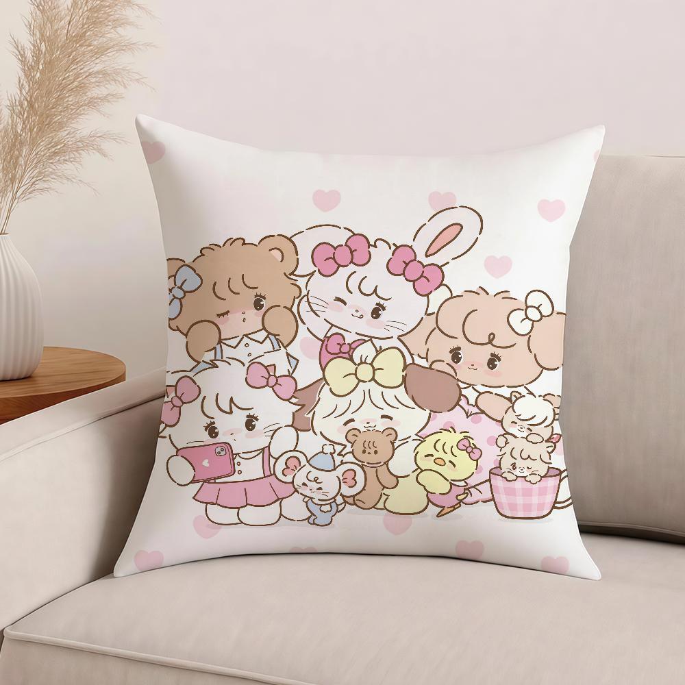 Cartoon Mikko cute cawaii Pillow Case Office Cushions Suitable For Sofa Car Bedroom Decorative Cushion Cover 30cm x 30cm