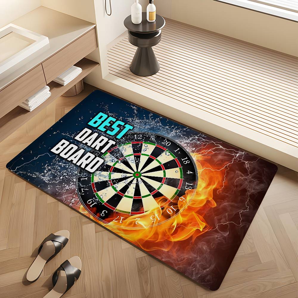 DARTS Dart Board Arrow Target Door Mat Kids Room Bedroom Decoration Balcony Anti-Slip Doormat Living Room Doormat Area Rug