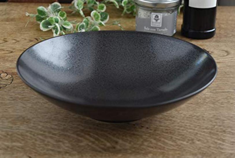 Set of 4 Lindstymest PIANO Piano Black Soup Pasta Plates Safety Tableware Black Black Tableware Porcelain Pasta Plate Salad Plate Curry Plate &