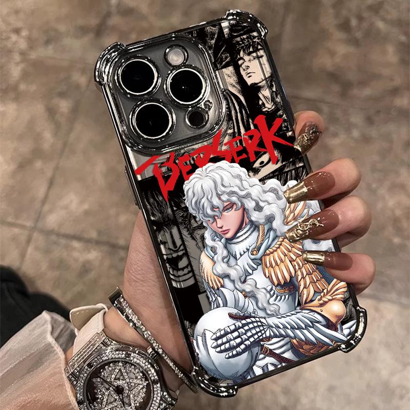 

HOT New Anime Berserks Guts Plating Phone Case For Samsung S26 S25 S24 S23 S22 S21 S20 FE Note20 Edge Plus Ultra 4G 5G Anti Fall Samsung S25 FE