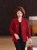2026 Festive Tang Suit Shirt for Middle-Aged and Elderly Women: Grandma's Versatile Autumn Nine-Point Sleeve Chinese Style Top