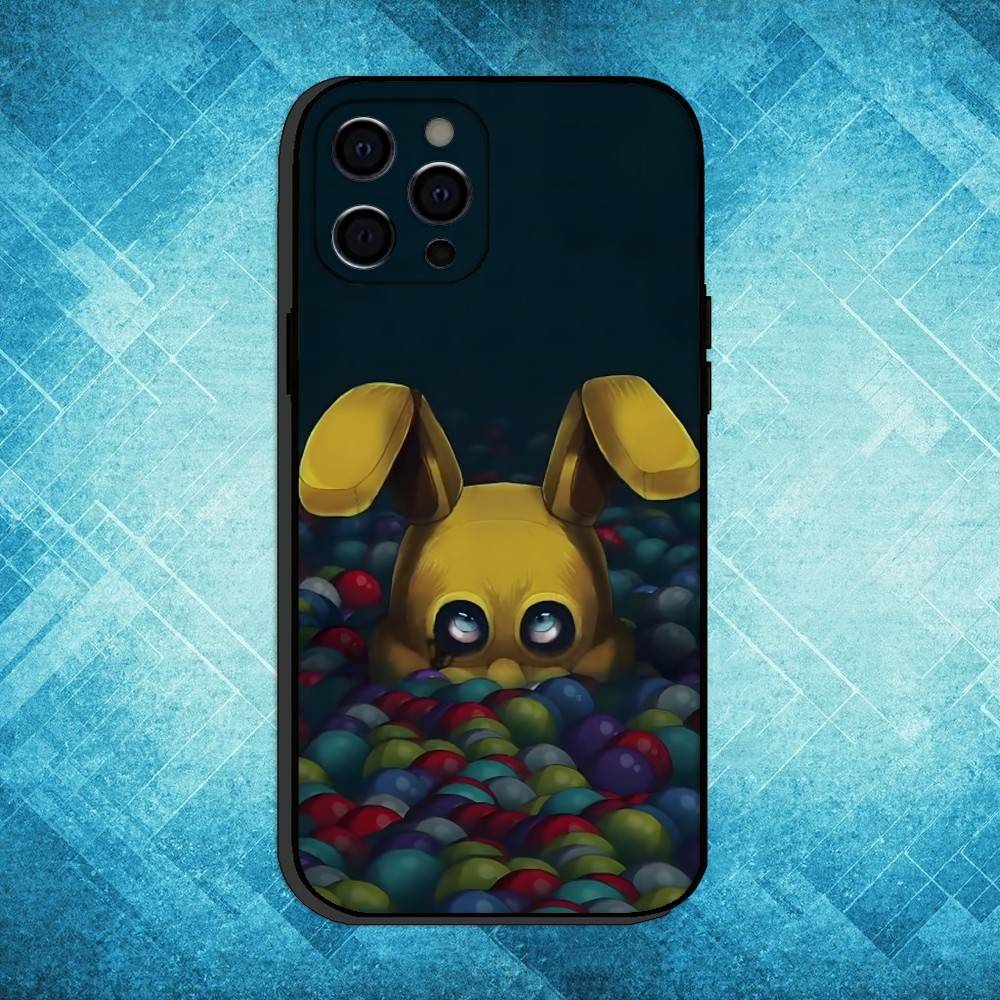 F-Fnaf Spiel Handyhülle Für iPhone17,16,15,14,13,12,11 Plus,Pro Max Weiche Schwarze Hülle