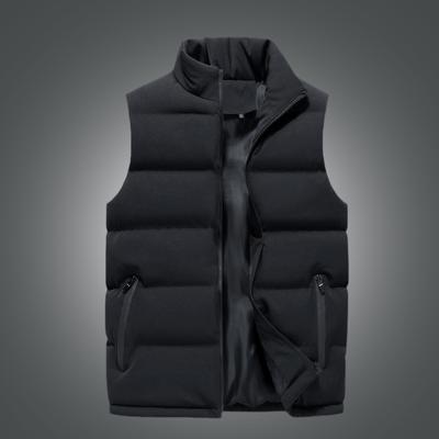 Men'S Vest Douyin Sports And Leisure Stand-Up Collar Jacket Thickened And Cotton Outer Top