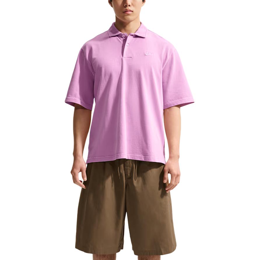 Nike Sportswear Club Loose Knit Short Sleeve Polo Shirt Men tops IF0732-503 M