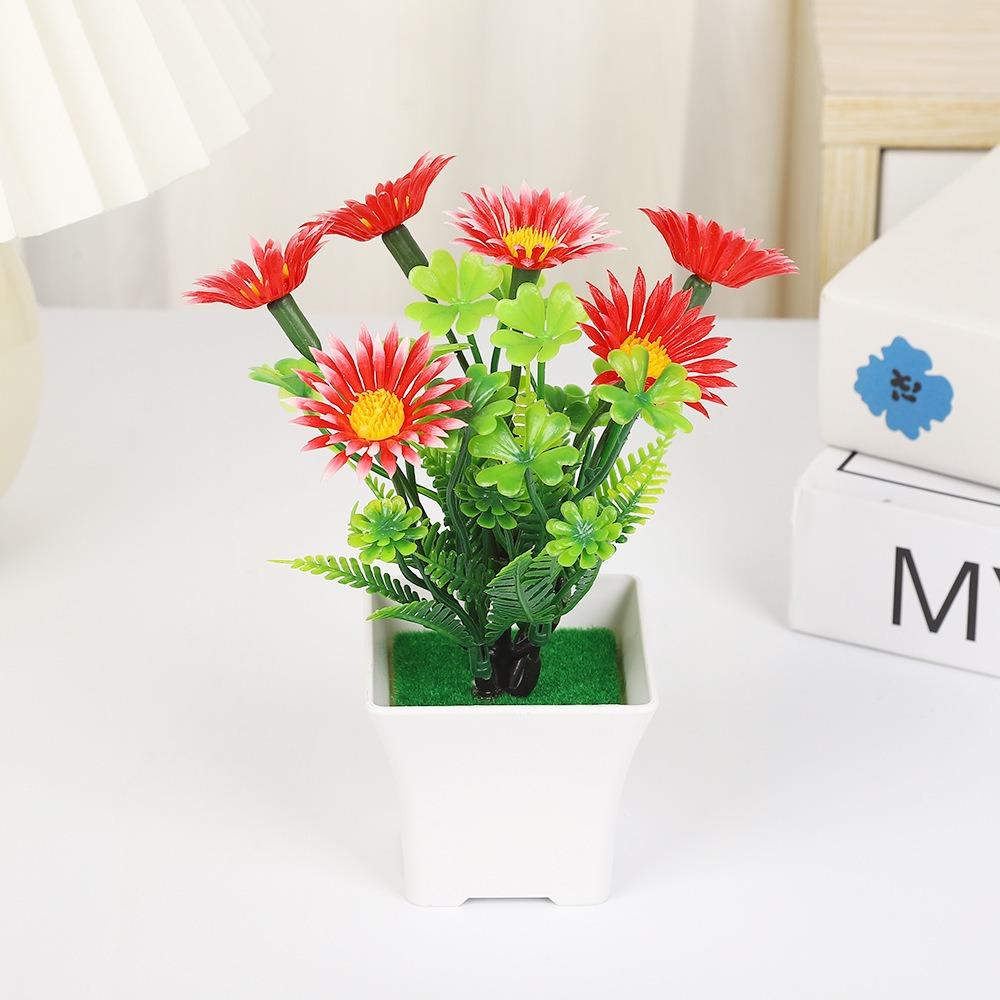 Umělá rostlina bonsai sedmikrásky plastové bonsaje mini umělé sedmikrásky zahradní