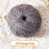 Medium-Thick Sparkly Mohair & Wool Soft Hand-Knitting Yarn Skein