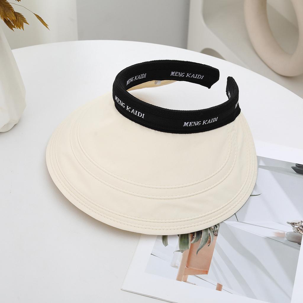 2026 Empty Top Sun Protection Hat Women'S Summer Uv Protection Big Brim Sun Hat Small Outdoor Sun Hat