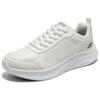 Skechers Bobs Moda Flex PU Mesh Comfortable Lightweight Breathable Supportive Lightweight Rebound Low Top Casual Shoes Men Sneaker White 118157-WHT