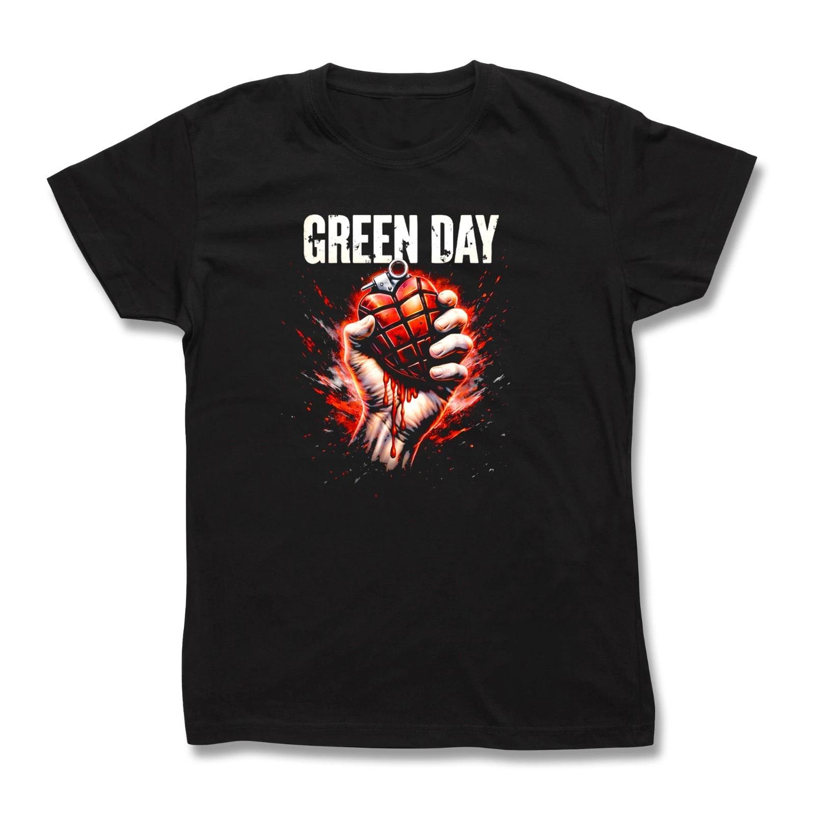 Green D black T-Shirt cotton - Punk Rock - Punk Pop - Power pop festival tee 4XL