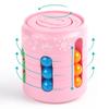 Getränkedose Würfel 3 in 1 Mehrere Funktionen Fidget Spinner Rotierender Magischer Bohnenwürfel Kreisel Bunte Bohnen Fingerkreisel Dekompression