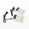 4 Slot AA AAA 1.2V Battery Charger with Independent Charging EU US Plug for Household Electronics and Travel Convenience