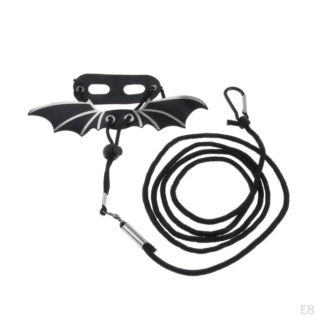 Geschirrleine, Zugschnur für Bartagamen/Leguane Reptilien Kleintiere, 2 Farben, S/M/L