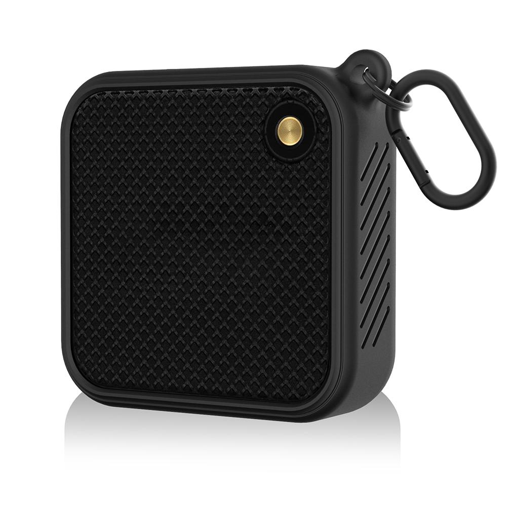 Anti-fall Speaker Protective Case Portable Protective Sleeve Silicone Shockproof with Metal Hook for Marshall Willen