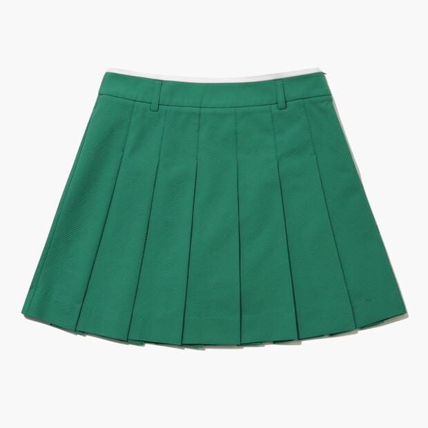 LECOQ GOLF Women'S Elastic Stretch Pleated Skirt _Gren Gr222Lsk42