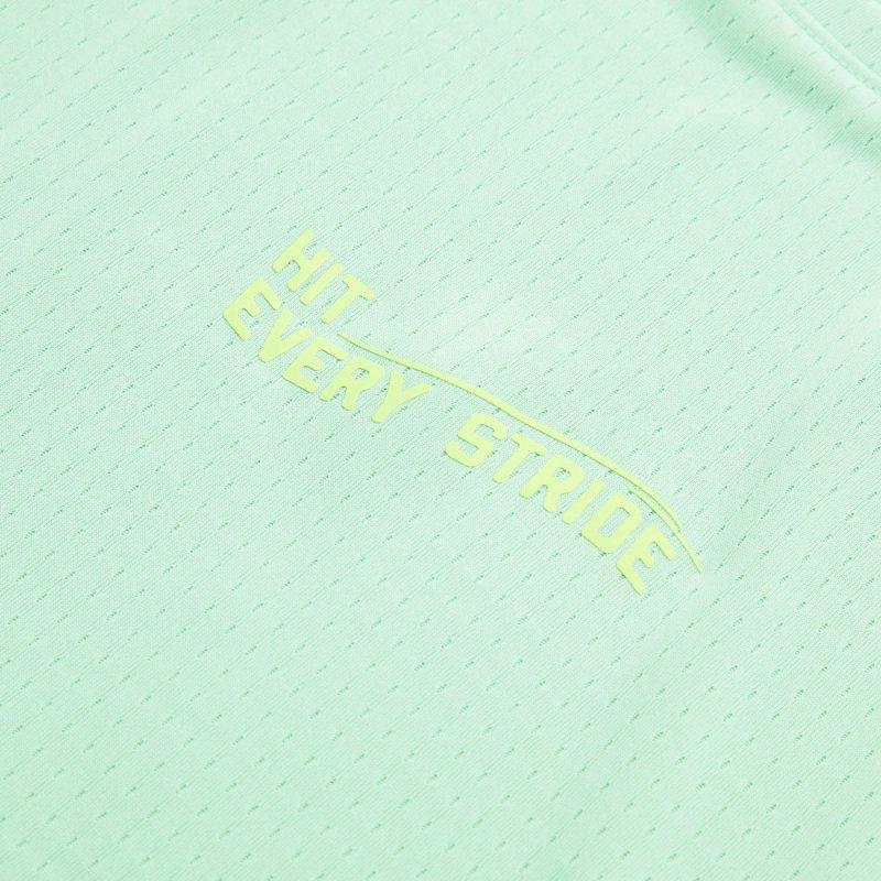 Li-Ning Comfortable Casual Breathable Simple Short Sleeve T-Shirt Women Tops Cool-Green ATSU570-4