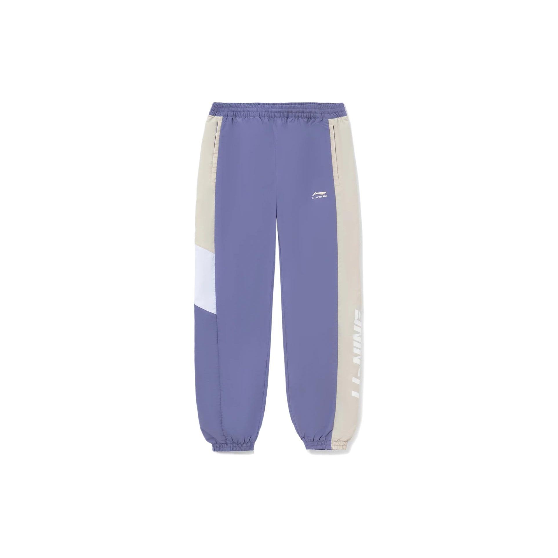 Li-Ning Classic Color Block Track Pants  Purple White  Men s AYKS033-4 XXL