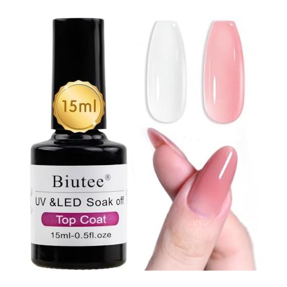 Biutee Top Coat 15ml Gel Nail Biutee Base Coat (15ml Top Coat)