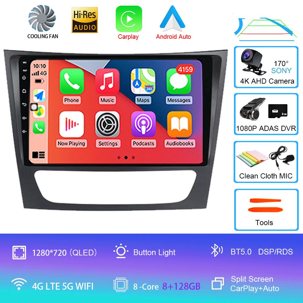 Pentru Mercedes-Benz E-class W211/CLS-class 2005-2008 2din Radio Auto Android 14 Player Multimedia Auto GPS WIFI Carplay DSP Monitor