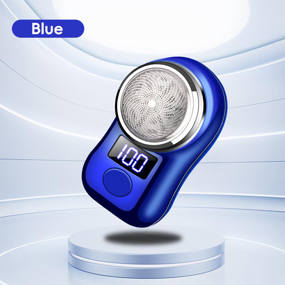 

Чоловічий інструмент для гоління Перезаряджувана портативна електрична бритва USB зі світлодіодним дисплеєм батареї для чоловіків Міні-дорожня роторна бритва Blue