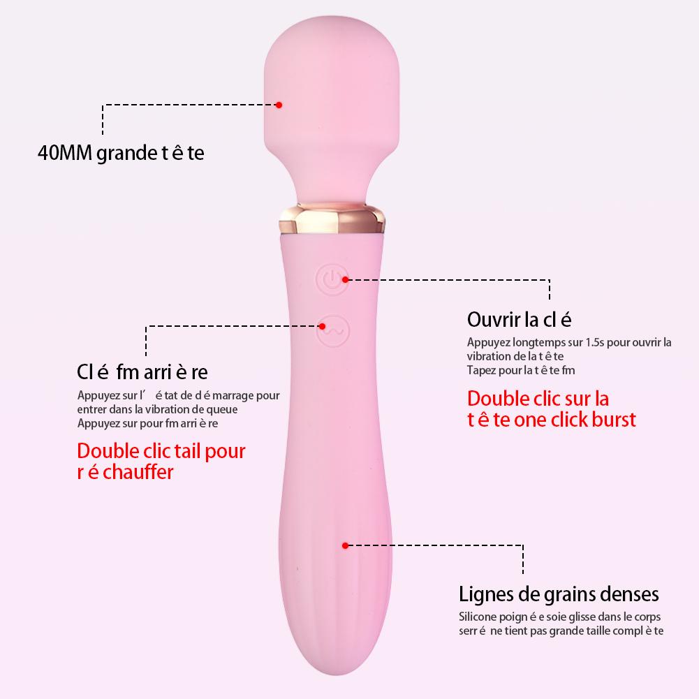 Vibrátor pro ženu Sexuální hračka Vibrační hůlka Pro dospělé Sexuální hračky Stimulátor klitorisu Vibrátory