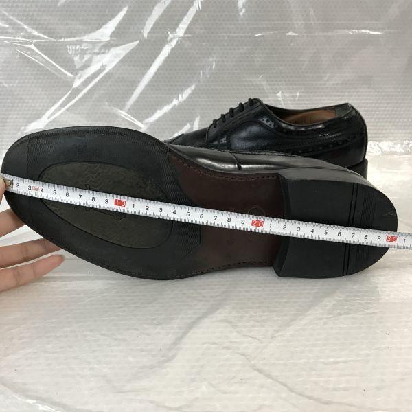 REGAL Imperial Goodyear Leather Wingtip Shoes 26.5E Black Business Shoes(USED)