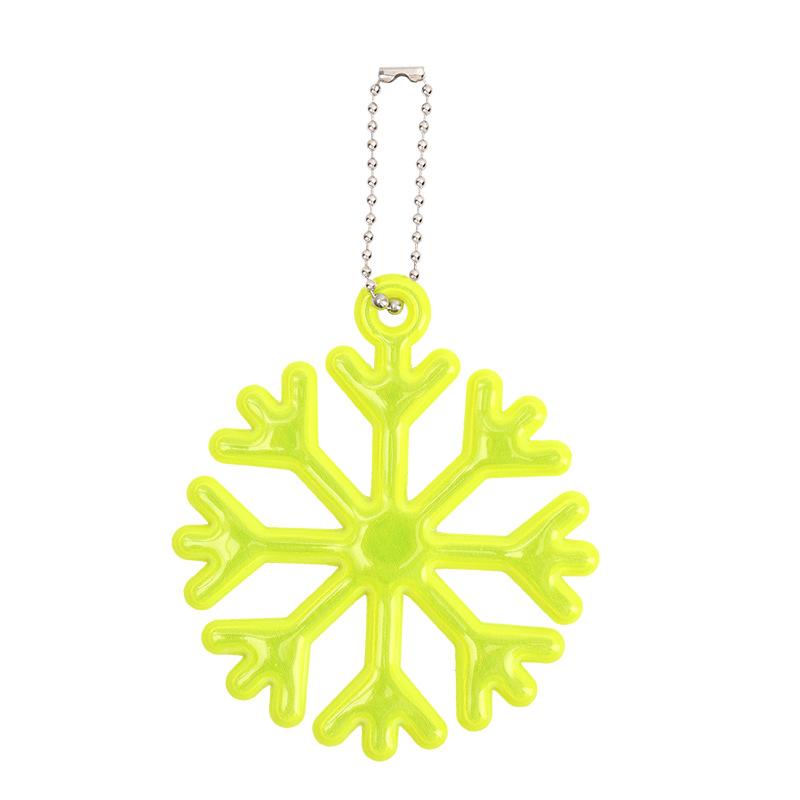 

2 шт. Сніжинка Форма ПВХ Світловідбиваючий Підвіска Дитячий Шкільний Рюкзак Шарм Нічна Біг та Велосипед Безпека Попереджувальні Знаки Світяться в Темряві 6*6cm