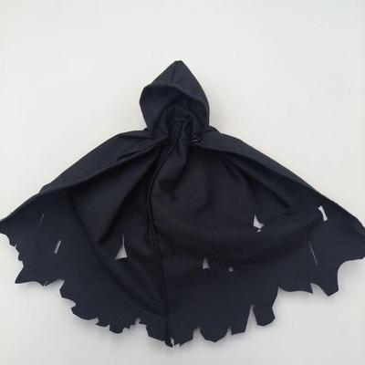HAMRETHYPPZ Cute Male and Female Clothing Casual Size Dress Up Scale Black Hooded Hooded Combat Cloak and Body Not Black Set, 1/12 Scale, Set, 1/12