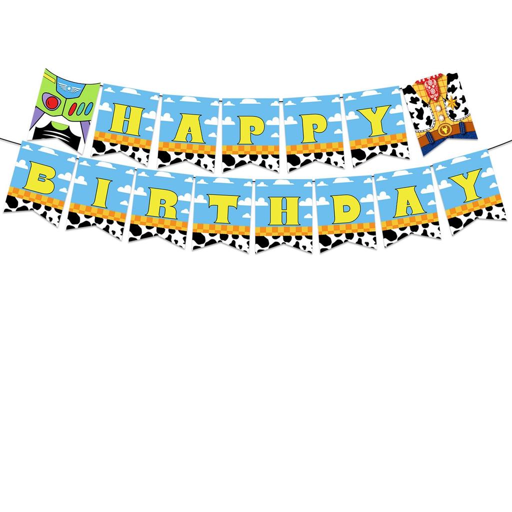 Toy Story Blue Sky White Clouds Party Paper Plates Set