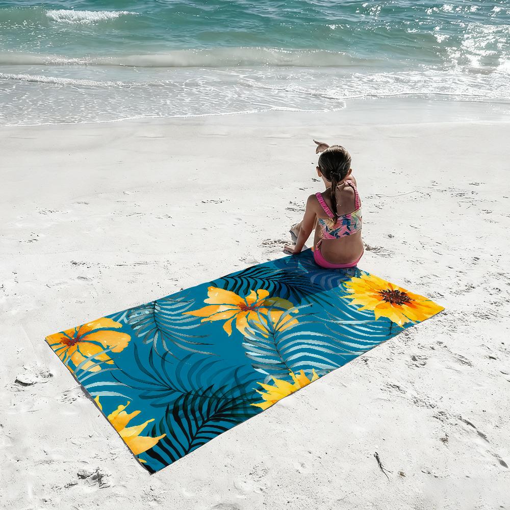 Sonnenblumen-Handtuch Schnelltrocknende Strandtücher Sind Geeignet Für Schwimmbäder Camping Yoga Und Das Fitnessstudio