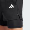 Adidas Gym+ Climacool Series Solid Color Two-In-One Sweat-Wicking Sports Shorts Men Shorts Black JE5665