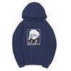 Hunter X Hunter Killua Anime Hoodie Vertical Japanese Letter Print Casual Long Sleeve Pullover Sweatshirt