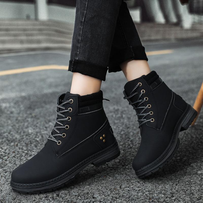 Pánské outdoorové platformové podzimní a zimní kotníkové boty