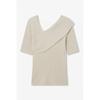 Unbalance Rib Knit Pullover 7156350001