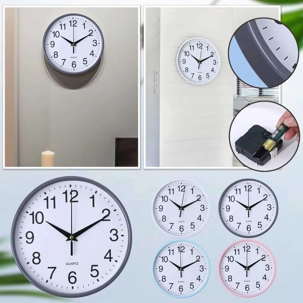 Easy-to-read Wall Mounted Clock Battery Operated Hanging Clock New Round Wall Clocks Living Room