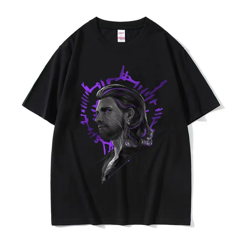 2025 Summe Limited Gale Baldurs Gate 3 Graphic Tee Shirt Unisex Vintage Fashion High Quality 100 Pure Cotton Printed Tshirt Y2k S
