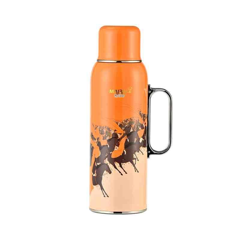 Maibale Retro Floral Portable Thermos