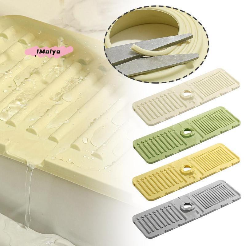 Anti-Splash Silicone Water Tap Drain Mat Foldable And Cuttable Kitchen Sink Backsplash Protector Easy to Clean