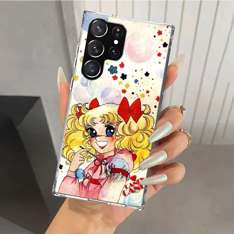 Anime Candy Phone Case for Samsung Galaxy S26 S24 S23 Ultra S25 Edge S22 S21 Plus S20 FE + Soft Print Shell Funda Galaxy S25 S24