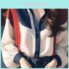 Abstract Pattern Modale Fabric Casual Lantern Sleeve Shirt For Women