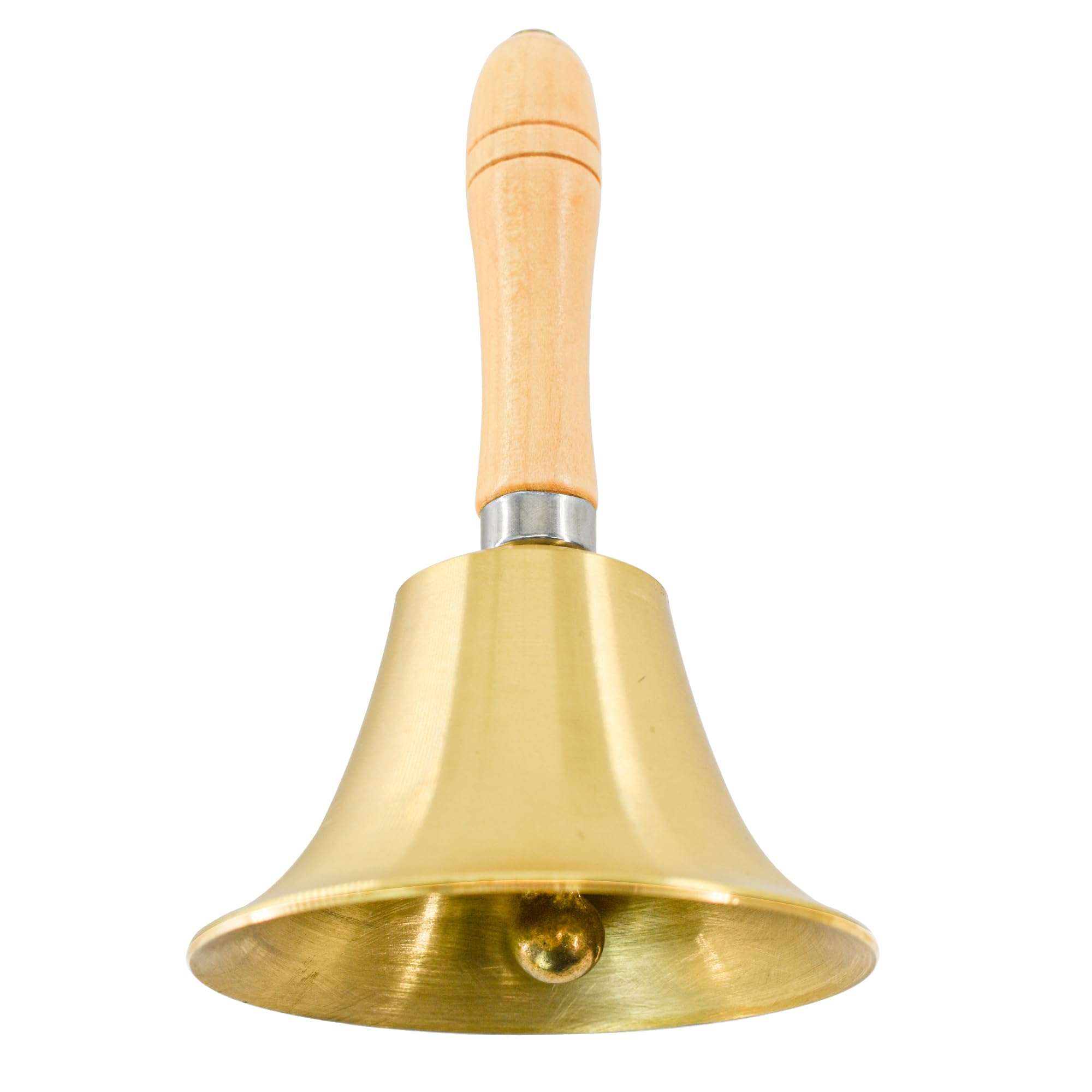 

MrMrKura Jackpot Hand Bell, Call Bell, Hand-Wave Bell with Wooden Handle, Brass Table Bell, Raffle, Festival Supplies, Dinner Bell, Metal,